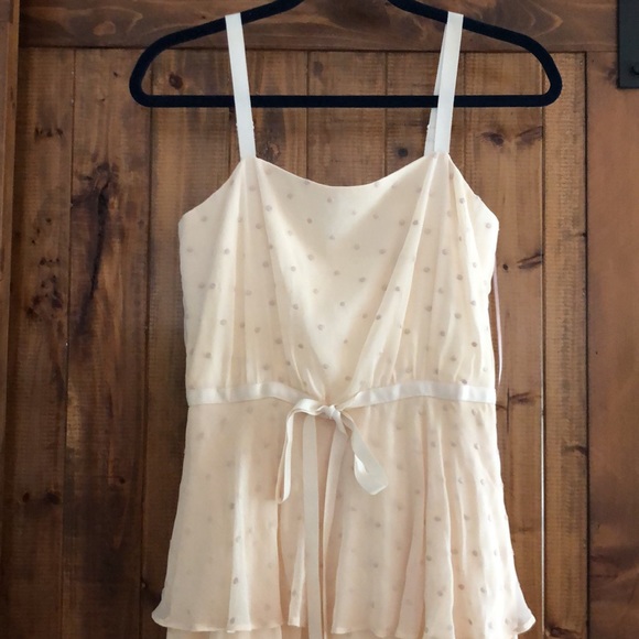 Florence Tiered polka dot chiffon summer dress S - Picture 3 of 10